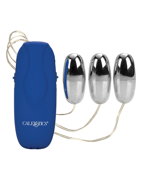 Inter-Actives Trio Blue Vibrating Bullets Stimulators with Remote Control