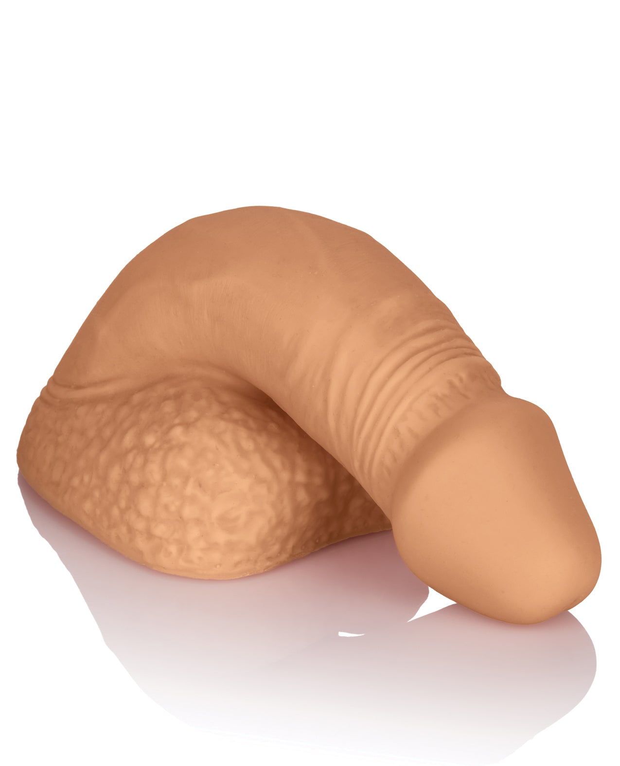 Packer Gear 5" Silicone Packing Penis with Harness-Ready Base - Tan