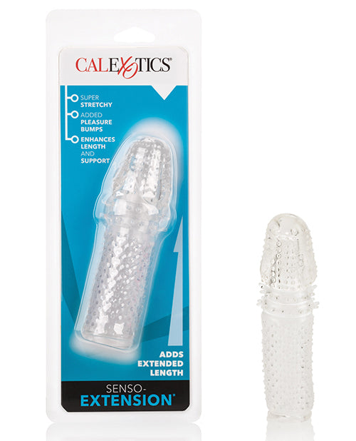 Extensions Penis Enhancement Senso Silicone Textured Sleeve Super Stretchy for Added Sensation