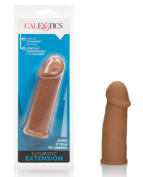Extensions Penis Enhancer Realistic TPR Brown Adds 2 Inch Length for Enhanced Bedroom Experience