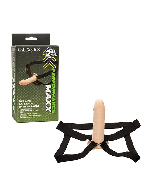 Performance Maxx Penis Extension Realistic Silicone Thick Harness for Enhanced Length and Secure Fit