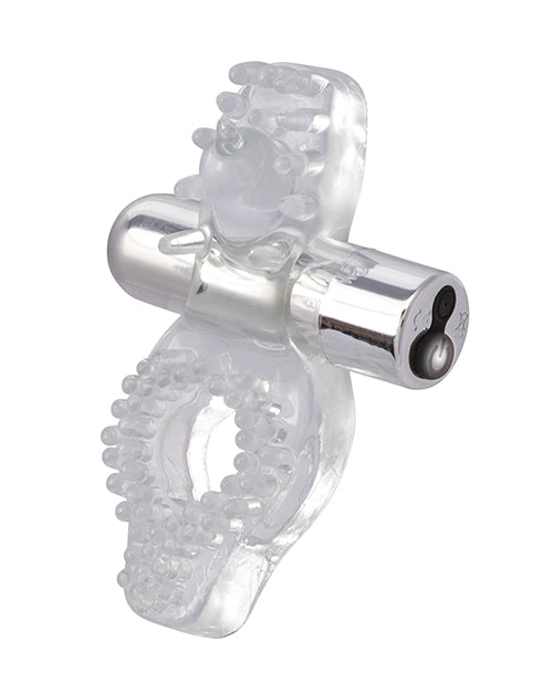 Clear Wireless Passion Enhancer Stimulator with Bullet Vibrator