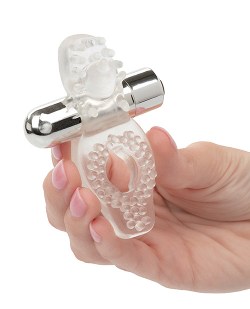 Clear Wireless Passion Enhancer Stimulator with Bullet Vibrator