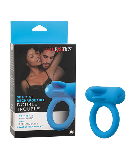 Couple's Enhancers Silicone Couples Enhancer with Dual Flickering Teasers and Waterproof Design for Shared Intimate Stimulation