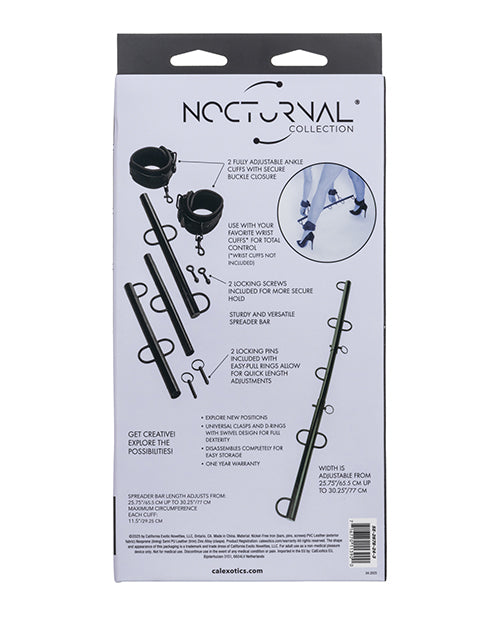 Nocturnal Collection Spreader Bar with Adjustable Cuffs