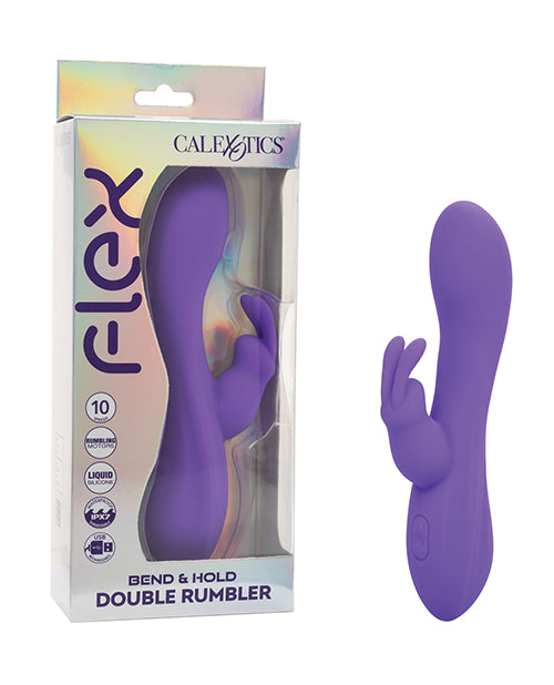 Flex Rabbit Vibrator Flexible Liquid Silicone Dual Motors Waterproof for Precise Stimulation