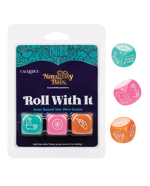 Naughty Bits Games for Romance & Couples Icon-Based Sex Dice Set with Acrylic Dice for Interactive Bedroom Fun