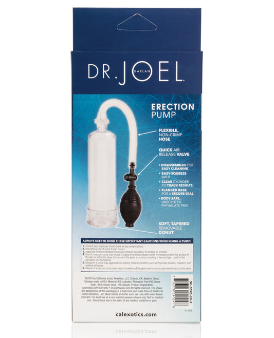Dr. Joel Kaplan Clear Erection Pump with Comfortable Flanged Base