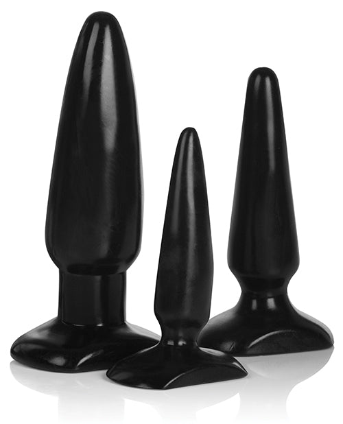 COLT Anal Trainer Kit – Black Graduated Anal Plugs for Progressive Stretching