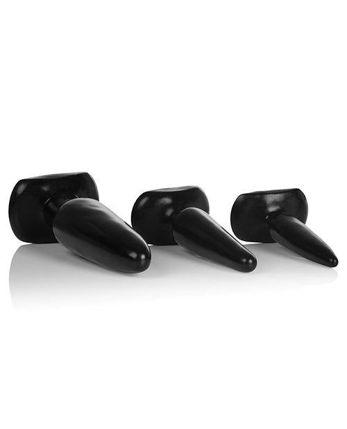 COLT Anal Trainer Kit – Black Graduated Anal Plugs for Progressive Stretching