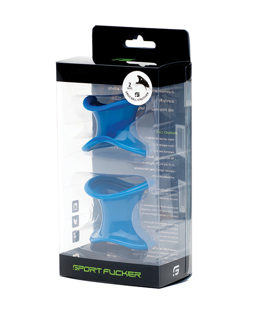 Sport Fucker penis enhancement ergonomic ball stretcher kit soft silicone dual sizes for comfortable support
