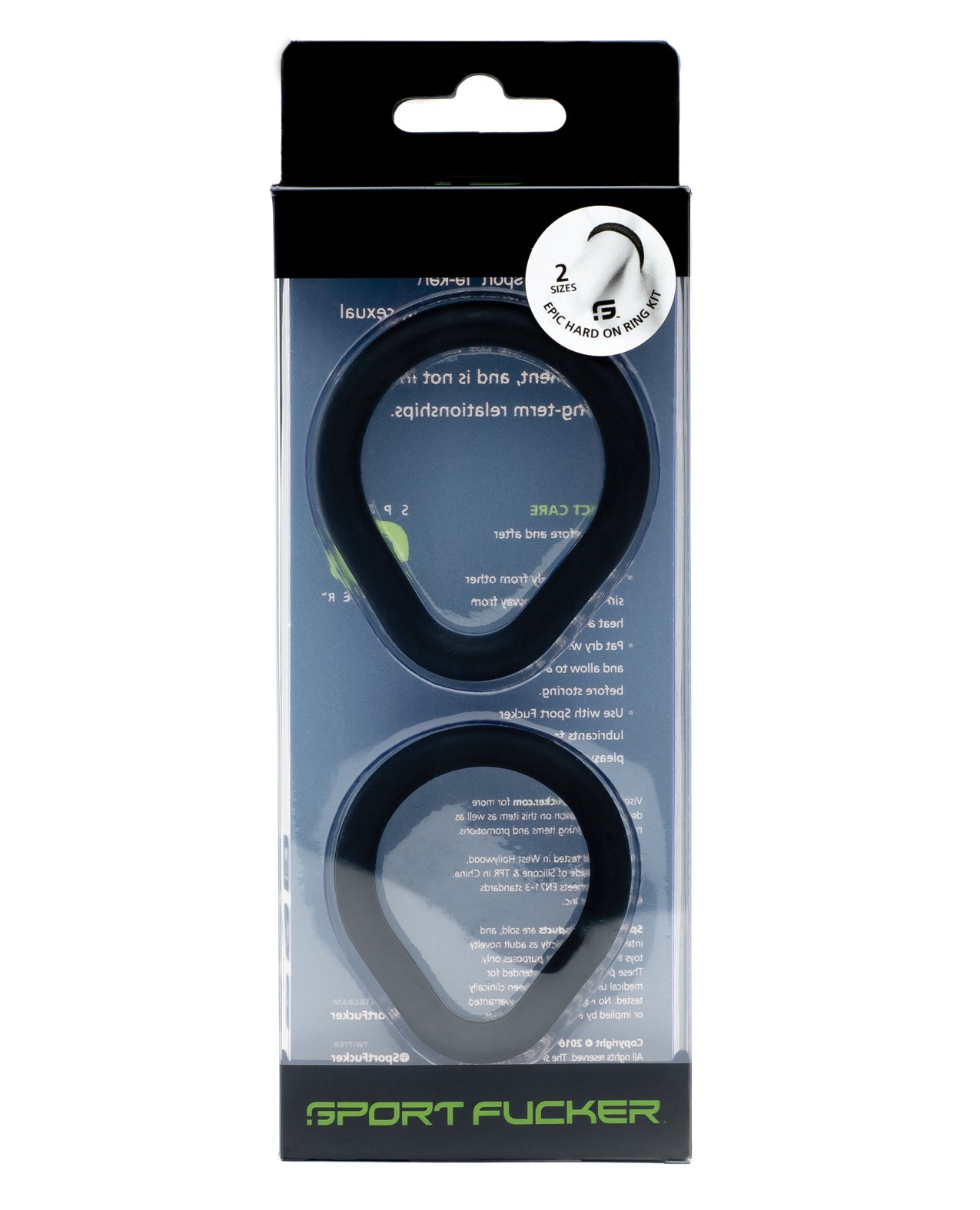 Sport Fucker Epic Hard on Kit Black Silicone Ring Set