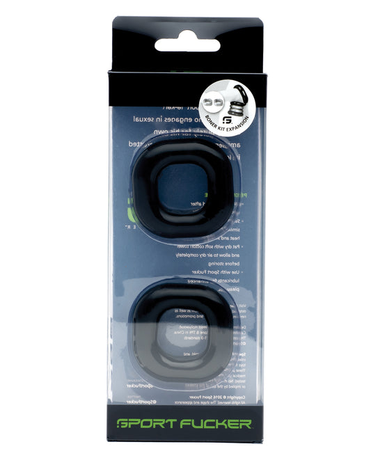 Sport Fucker Boner Expansion Kit - Black Penis Enhancement Accessory