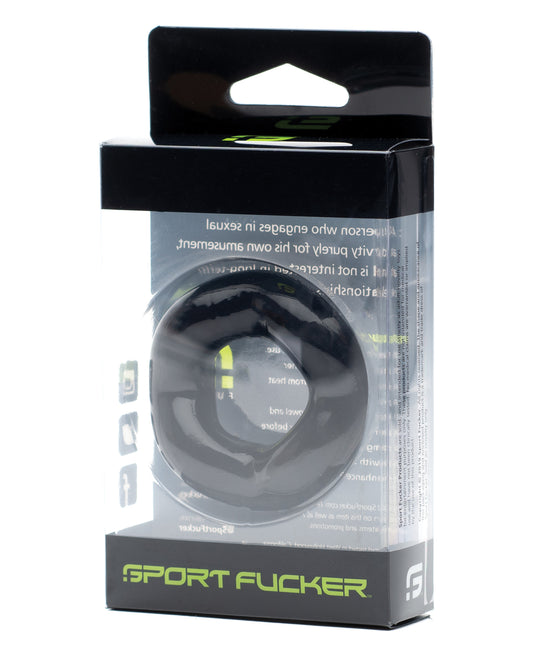 Sport Fucker Penis Enhancement Revolution Ring Black Ergonomic Design for Optimal Comfort and Versatile Use
