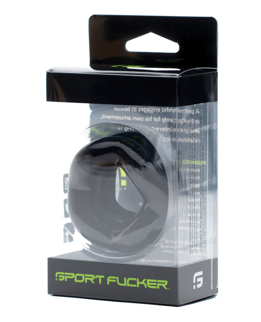 Sport Fucker Penis Enhancement Ring Ergonomic Black Design Versatile Use for Enhanced Performance