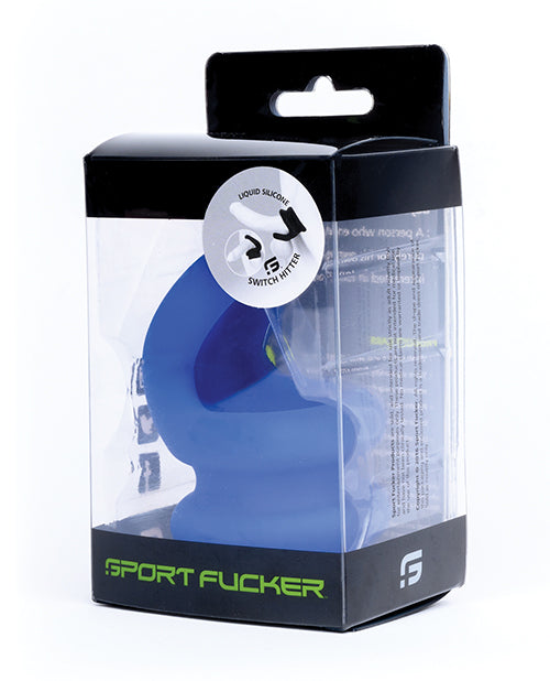 Sport Fucker Penis Enhancement Liquid Silicone Cock Ring Blue Ball Stretcher for Customizable Comfort