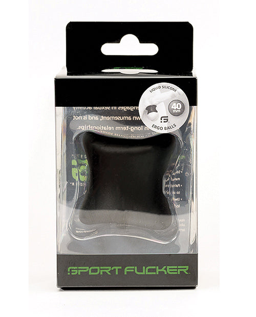 Sport Fucker Penis Enhancement Pure Silicone Ball Stretcher 40mm for Comfortable Fit and Support