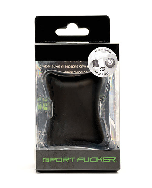 Sport Fucker Penis Enhancement Pure Liquid Silicone Black Ball Stretcher for Comfortable Stretching and Support