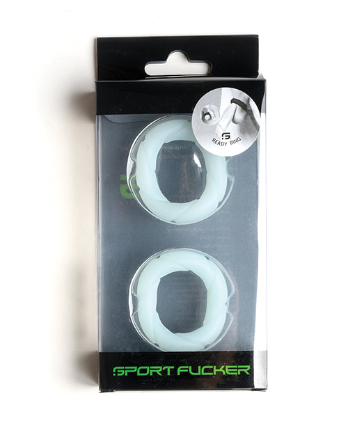 Sport Fucker Penis Enhancement Rings Glow in the Dark Liquid Silicone for Extended Comfort and Visual Appeal