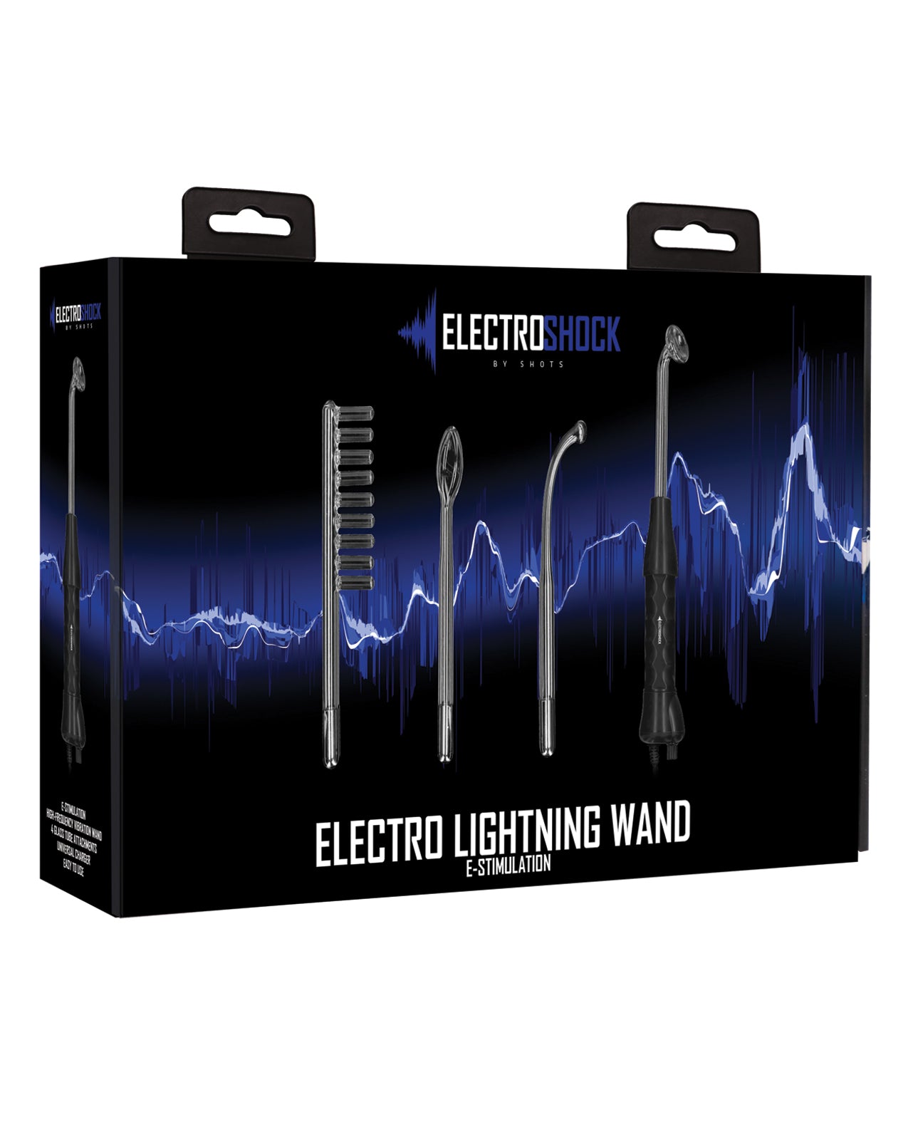 Electroshock Stimulator Lightning Wand with Interchangeable Glass Probes and Adjustable Frequency for Versatile Stimulation