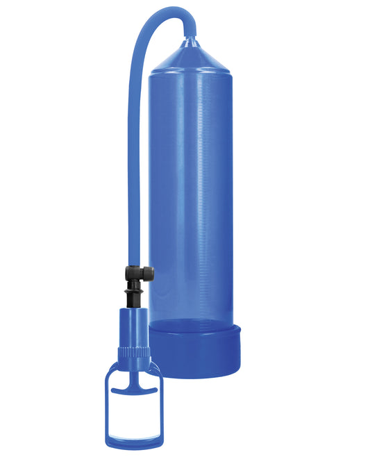 Pumped Comfort Beginner Penis Pump with Trigger Grip - Blue