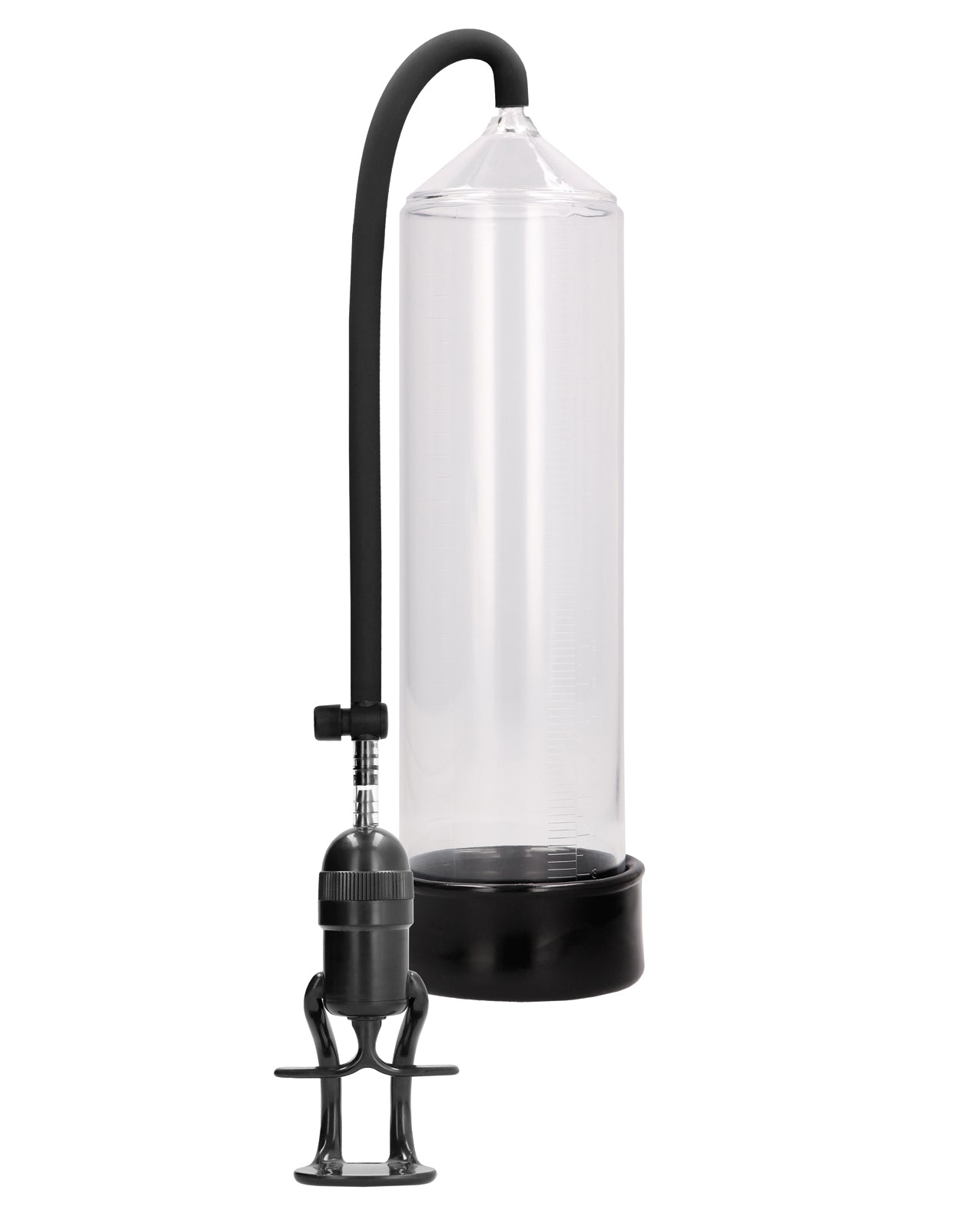 Transparent Penis Pump with Trigger Grip and Silicone Sleeve