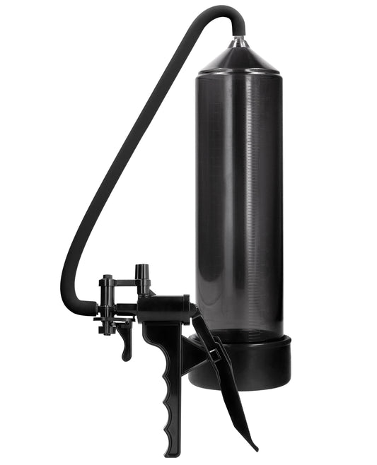 Pumped Elite Beginner Penis Pump with Silicone Sleeve and Pistol Grip - Black