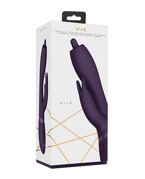 Vive Vibrator Rotating G-Spot Rabbit 10 Functions Clitoral Stimulation for Precise and Intense Pleasure