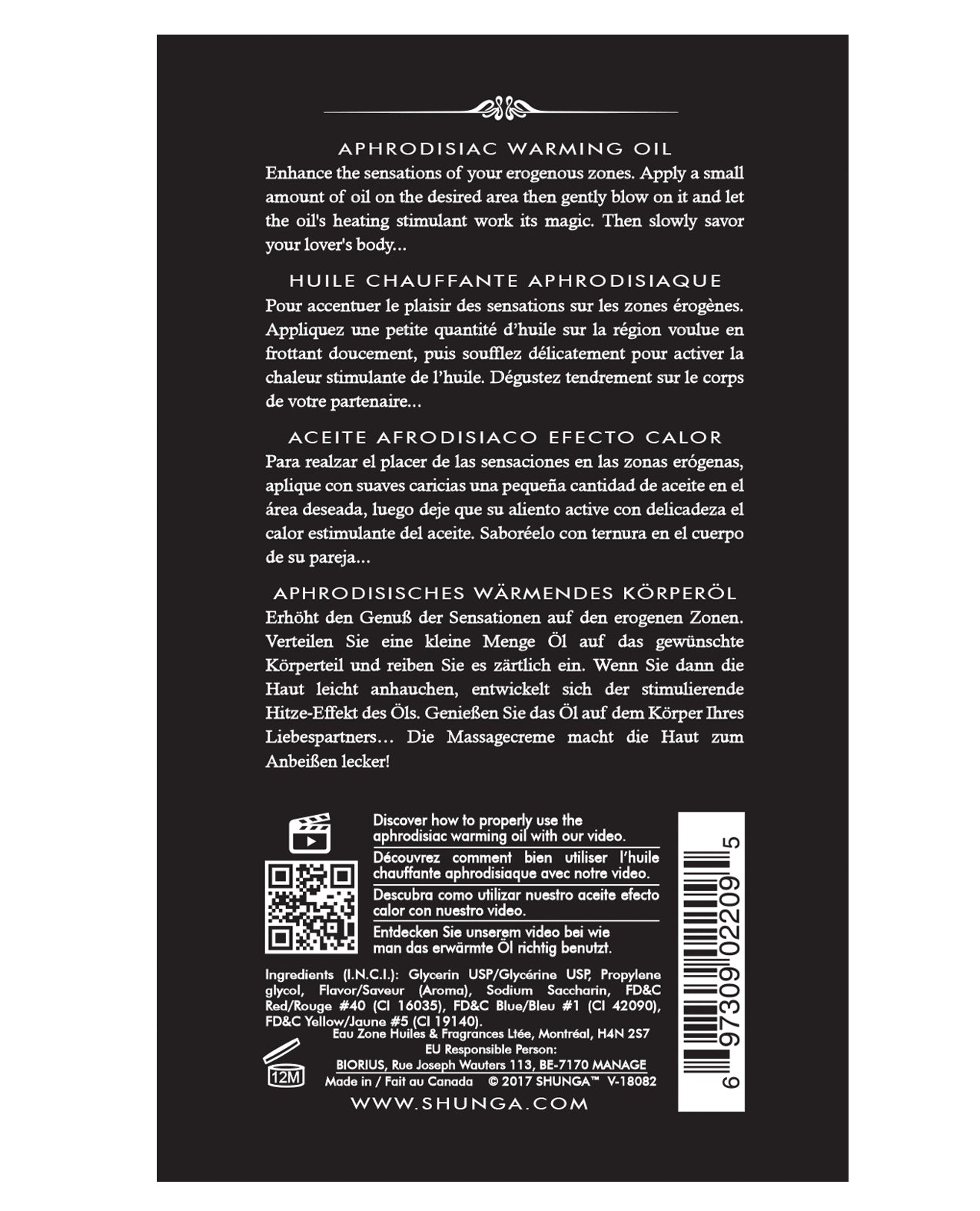 Intoxicating Chocolate Warming Oil for Sensual Massage – Edible Body Product