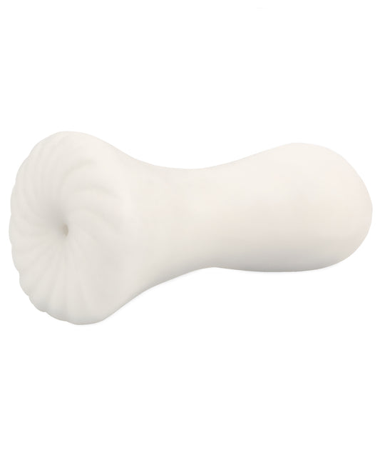 Yes Strokin' It Ribbed Male Masturbator with Double Entry