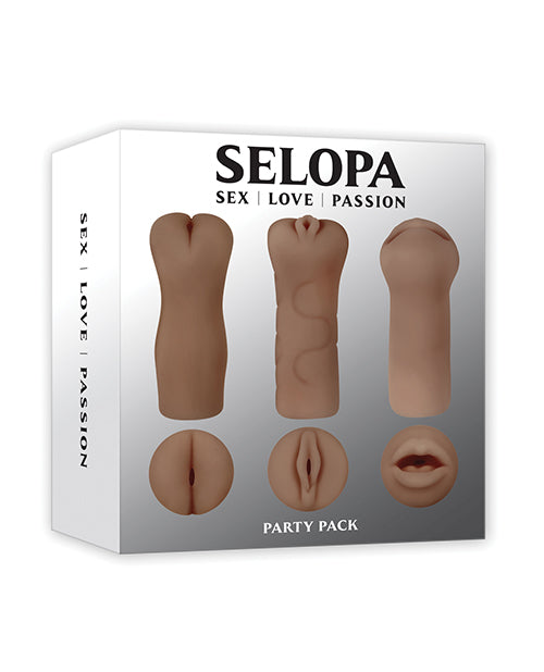 Selopa Dolls & Masturbators Party Pack Strokers Realistic Textures Triple Channels for Private Pleasuring Experience