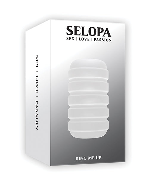 Selopa Stroker Clear Squishy Soft Dual-Entry with Deep Grooves for Stimulating Pleasure