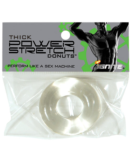 Ignite Penis Enhancement Rubber Cock Ring Thick Stretch Donut Design for Prolonged Performance