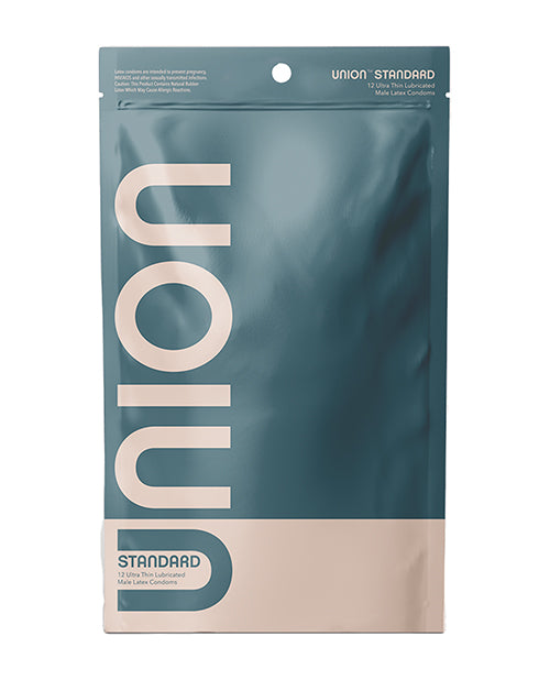 UNION Condoms Ultra-Thin Natural Latex Flared Head Lightly Lubricated for Enhanced Comfort and Safety