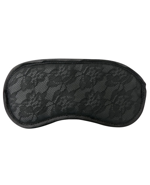 Sincerely Lace Blindfold in Black with Double Straps