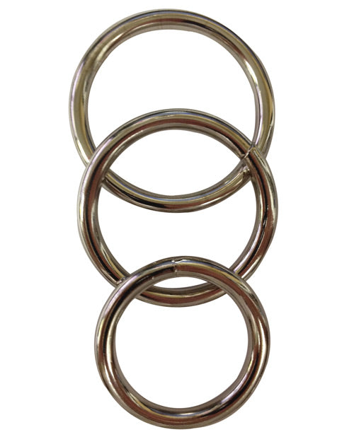 Sportsheets Metal O Ring Set for Harness Play with Flared Base Dildos