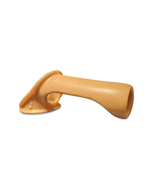 Stealth Shaft Support Penis Enhancement Sleeve with Secure Support Strip and Soft Vanilla Material for Enhanced Comfort