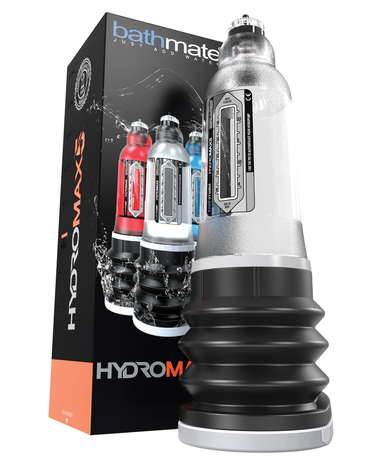 Hydromax 5 Penis Pump with 35% More Power | Clear Size for 3-5 Inches