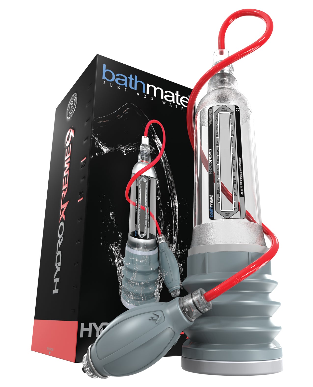 Bathmate HydroXtreme 9 Clear Penis Enhancement Pump with Accessories Bundle
