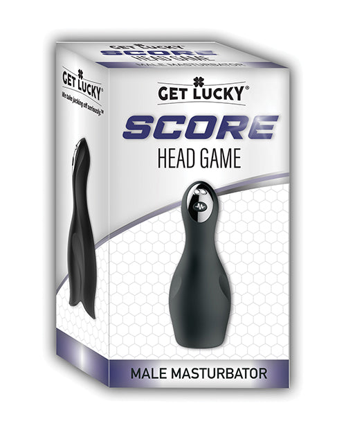 Get Lucky Masturbator Silicone 10 Vibration Patterns Textured Inner Sleeve for Intense Solo Stimulation