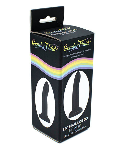 Gender Fluid Strap On Dildo Non-Phallic Silicone with Suction Base for Hands-Free Harness Play