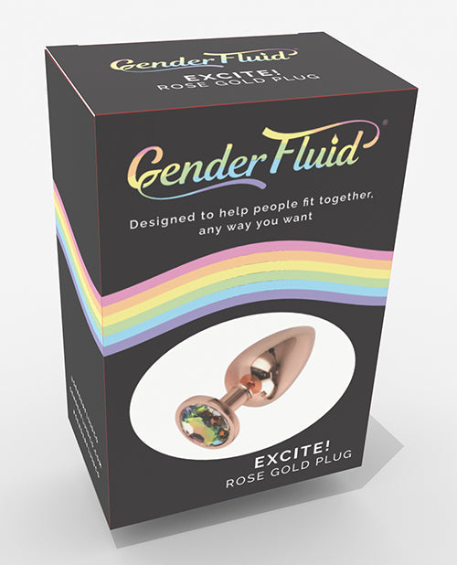 Gender Fluid Anal Plug Smooth Tapered Design Rose Gold Finish for Comfortable Anal Play
