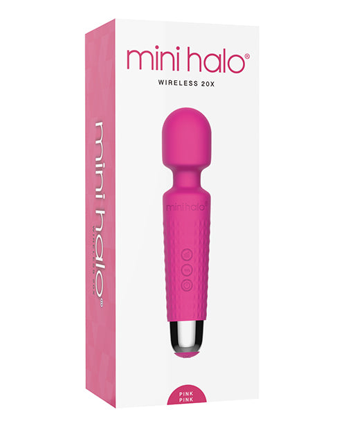 Mini Halo Massage Wand Silicone Wireless with 20 Vibration Patterns and Bendable Neck for Personalized Relaxation