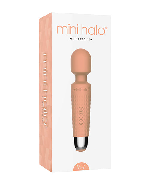 Mini Halo Massage Wand Silicone 20 Vibration Patterns Waterproof Design for Relaxation and Muscle Relief