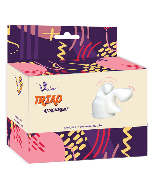 Voodoo Massage Product Triad Wand Attachments Multiple Stimulation Points Compatible with Power Wand for Deep Relaxation