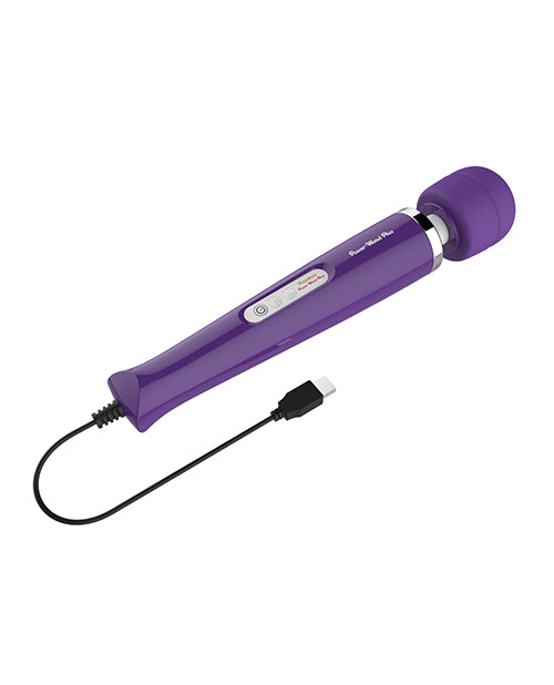 Voodoo Power Wand Plus Plug-In Massager with 28 Vibrating Modes - Purple