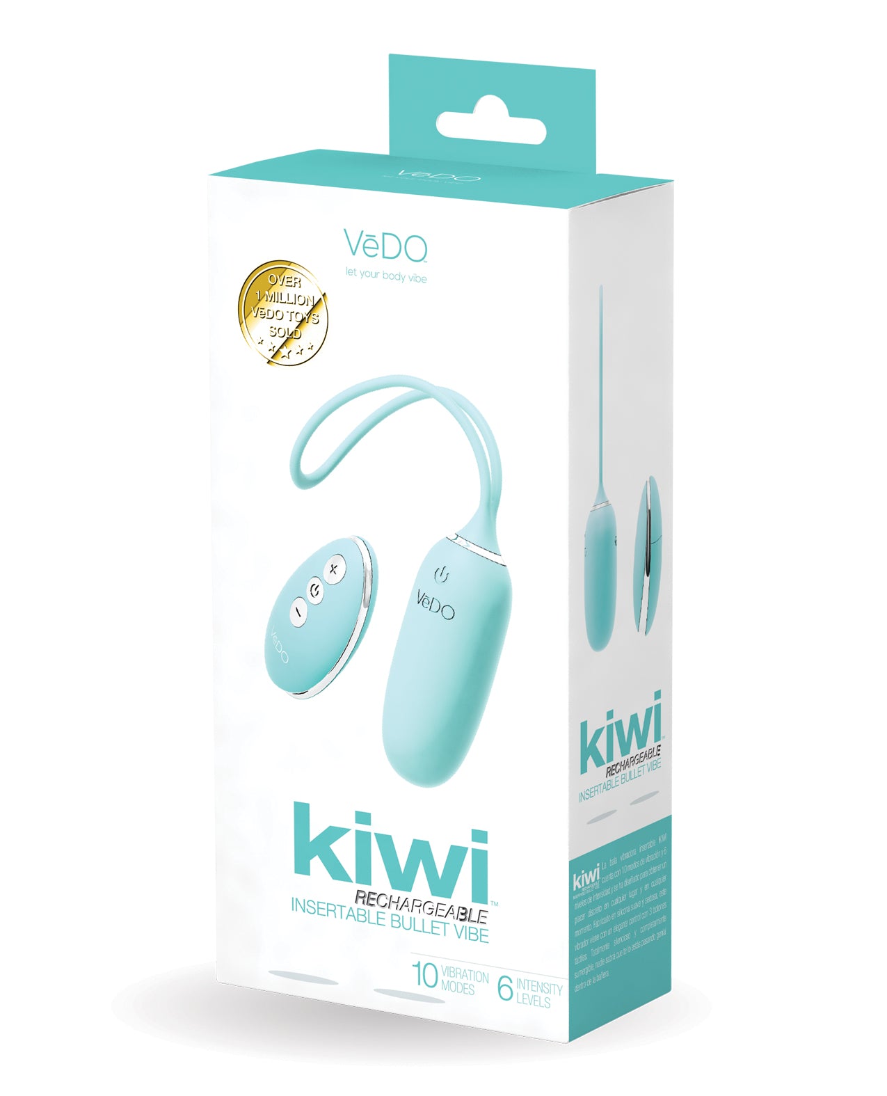 VeDO Stimulator Rechargeable Insertable Bullet with Remote Control and Silicone Material for Versatile Pleasure