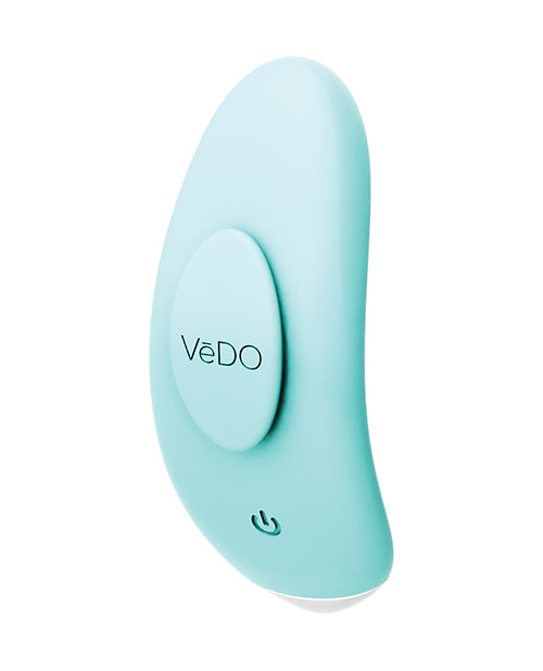 VeDO Niki Rechargeable Panty Vibe – Tease Me Turquoise Discreet Stimulator