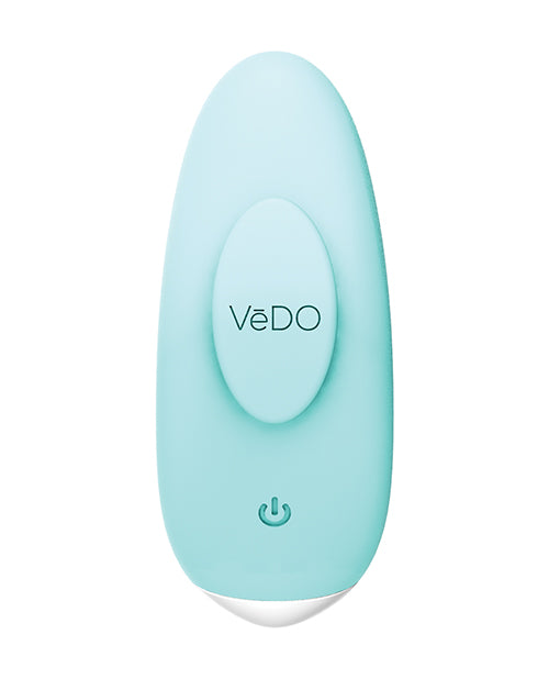 VeDO Niki Rechargeable Panty Vibe – Tease Me Turquoise Discreet Stimulator