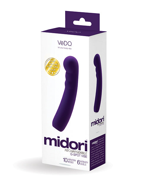 VeDO Vibrator Rechargeable G Spot Flexible Silicone Textured Shaft for Precise Stimulation